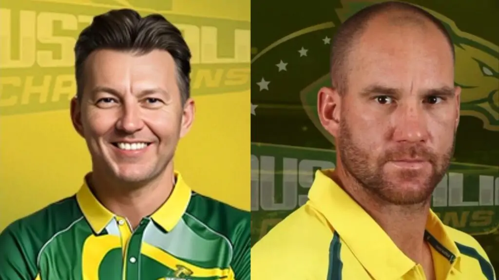 Brett Lee and John Hastings